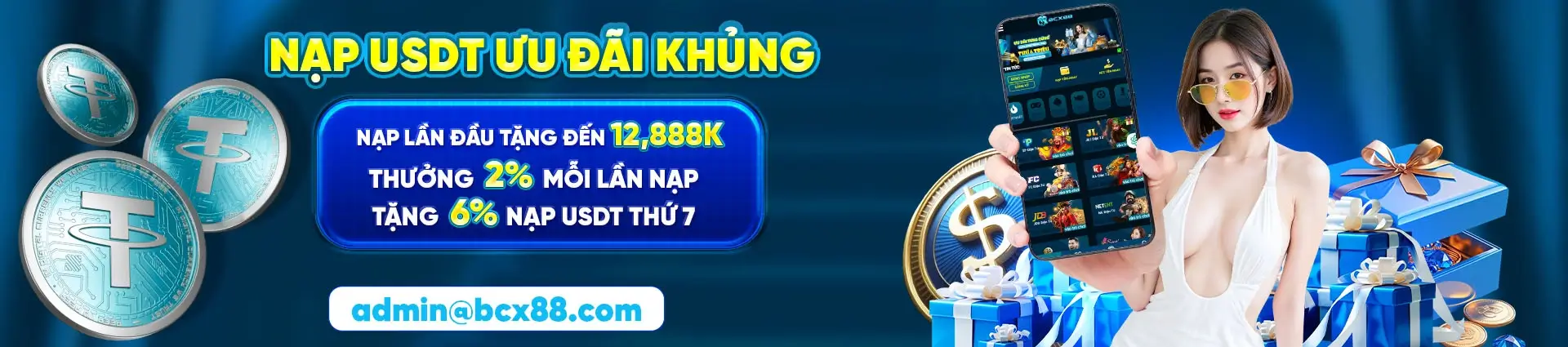 Bcx88app Tặng tân thủ nạp lần đầu lên đến 12.888k